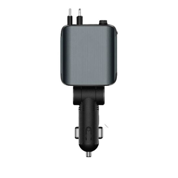 Chargeur lumineux de Voiture™ 4en1, Pliable180°, 120W [Android(USB, 80cm Câble Type-C, USB-C/USB-A, Adaptateur iP Rétractable)] - IsmBoutique 